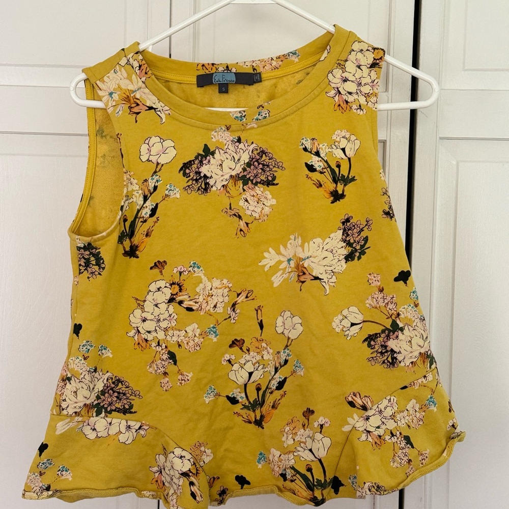 Anthropology, yellow tank top